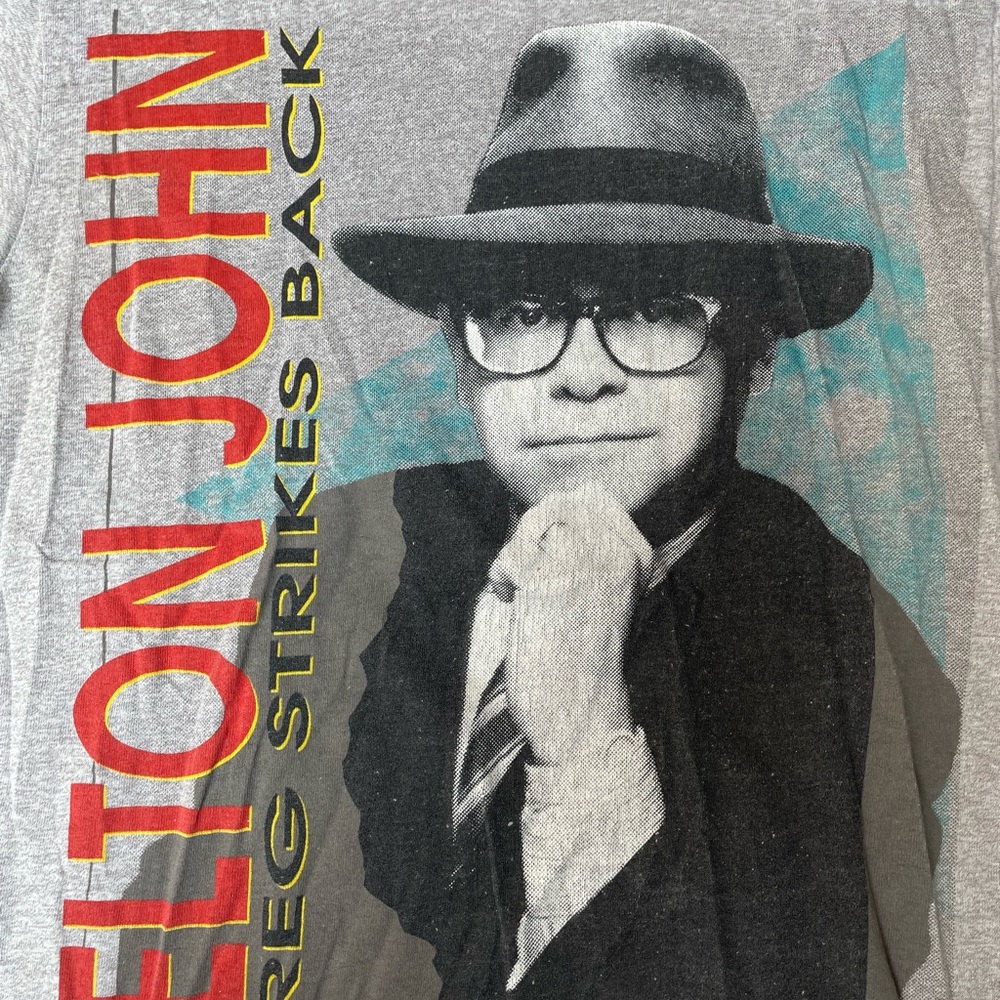 Vintage 1988 Elton John concert tee t-shirt music